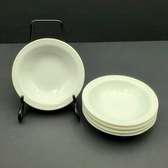 Corning White Dessert Fruit Dip Sauce Berry Condiment Prep Bowls - Picture 1 of 8